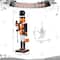 Glitzhome® 18.5"H Halloween Wooden Pumpkin Nutcracker with Ghost Ornament